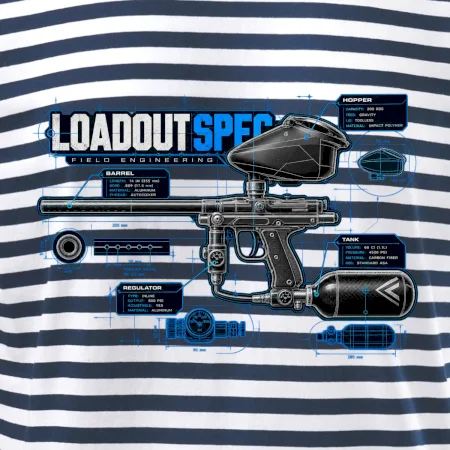 Technický výkres loadout spec paintball
