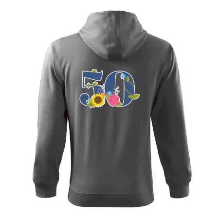 Květinové číslo kreslené - 50
