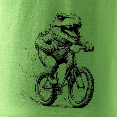 Naštvaný Dinosaurus na kole
