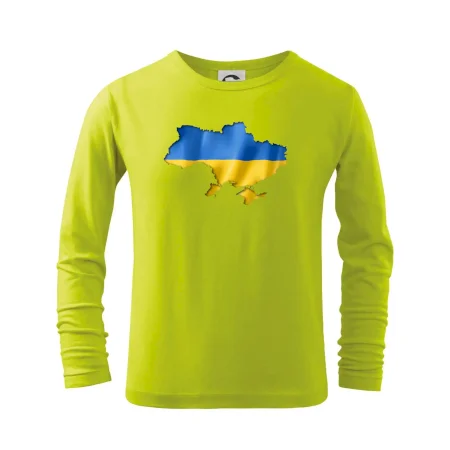 Ukrajina vlajka mapa