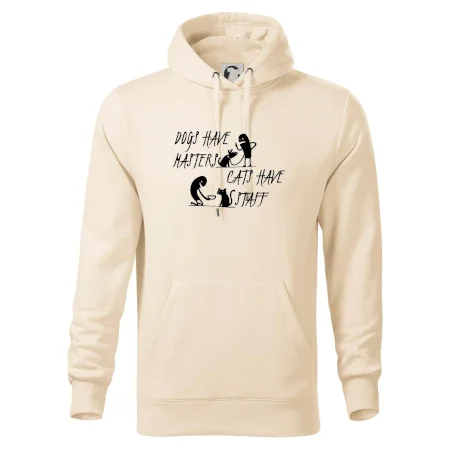 Dogs have masters, cats have staff