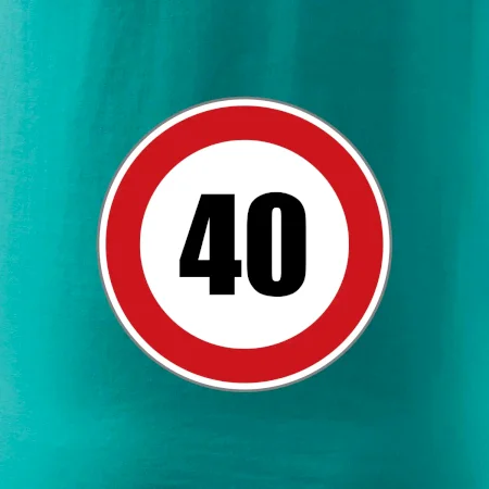 Dopravní značka - omezení rychlosti 40
