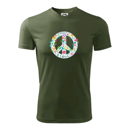 Peace and love symbol