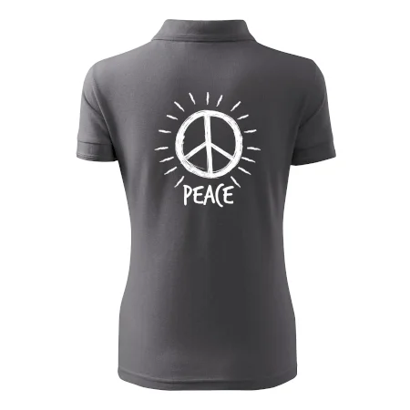 Peace symbol černobílý
