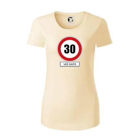 Dopravní značka - rychlost 30 - váš nápis