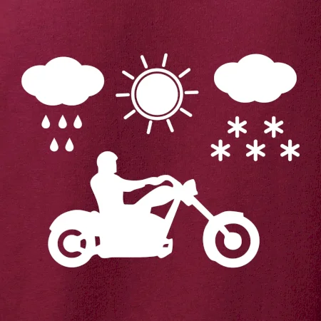 Motorkář za každého počasí - chopper