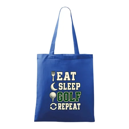 Eat sleep golf repeat typografie
