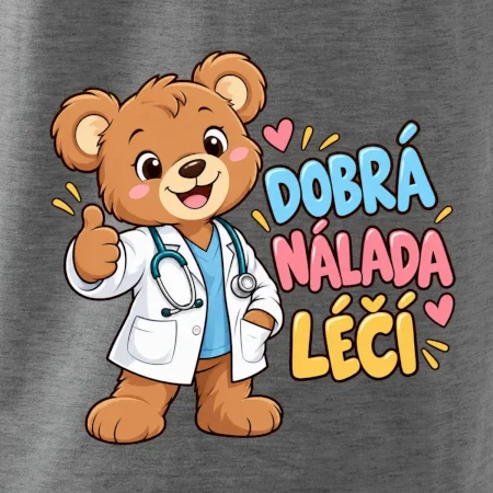 Dobrá nálada léčí - medvídek doktor s palcem nahoru