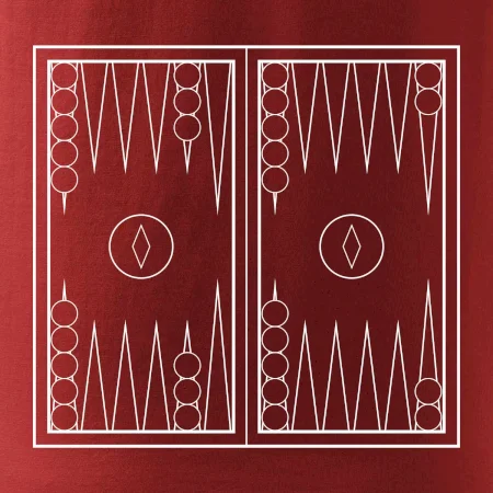 Backgammon černobílý