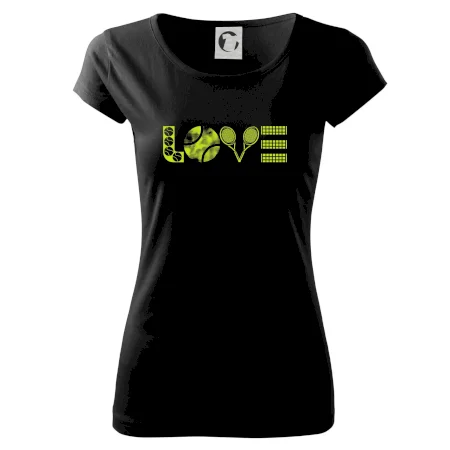 Tenis love nápis