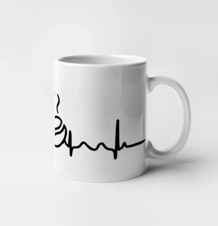 EKG zrna kávy
