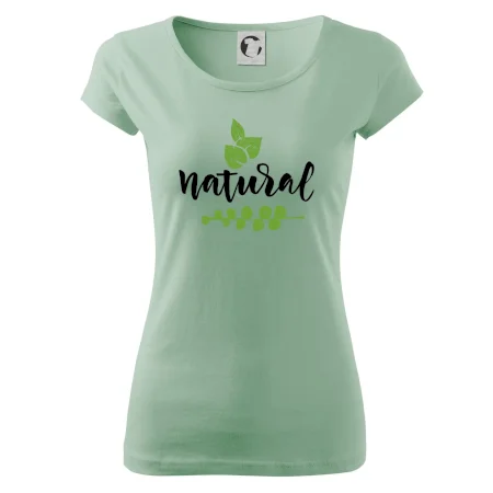 Natural - nápis v listech