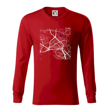 Praha - 14100 mapa s vodními toky
