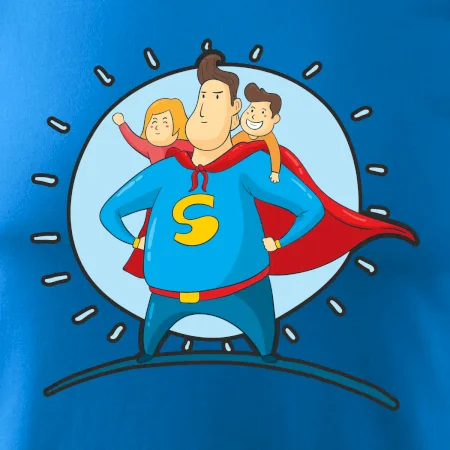 Táta superman - holka a kluk