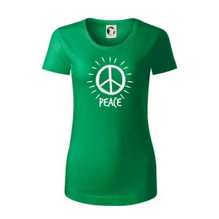 Peace symbol černobílý