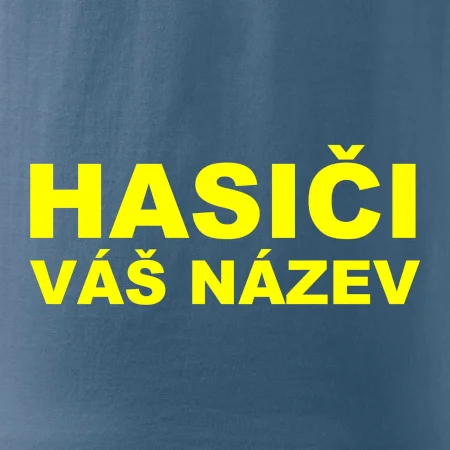 Hasiči - žlutý nápis - váš název sboru