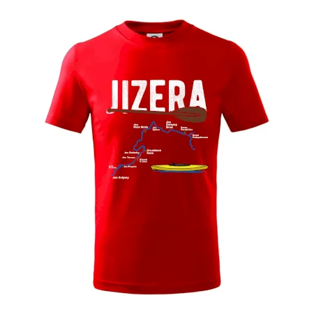 Mapa řeky Jizery
