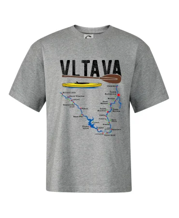 Mapa řeky Vltavy