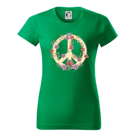 Peace symbol pískový