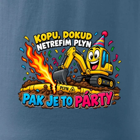 Bagrista kope dokud netrefí plyn