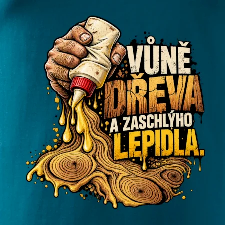 Vůně dřeva a zaschlýho lepidla - kapající lepidlo a letokruhy