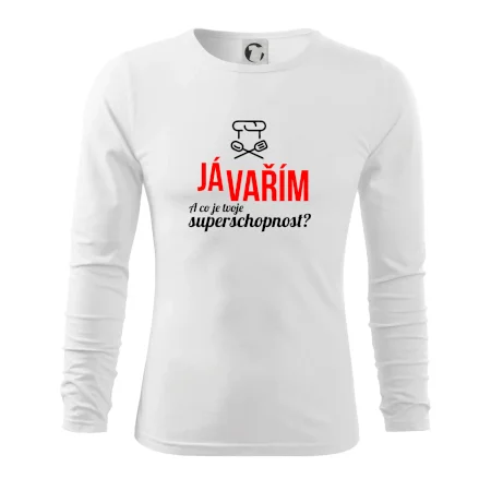 Já vařím - tvoje superschopnost? rovný nápis