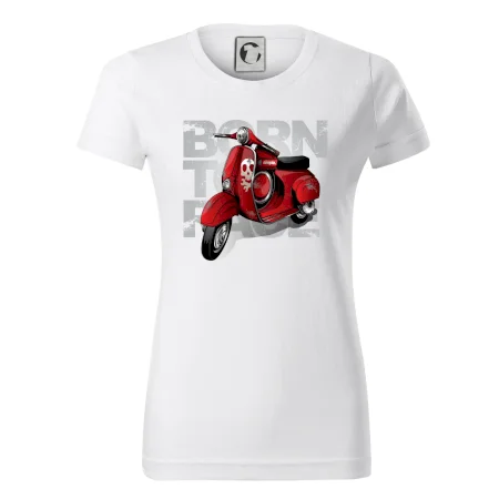 Scooter born to ride red