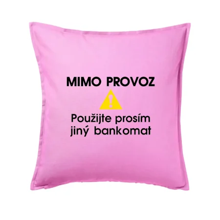Mimo provoz - použijte jiný bankomat