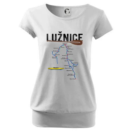Mapa řeky Lužnice