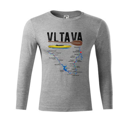 Mapa řeky Vltavy