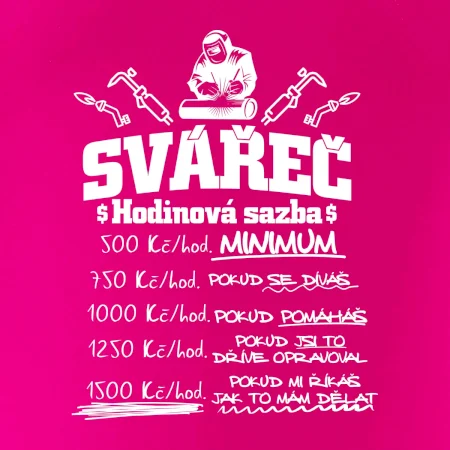 Svářeč - hodinová sazba