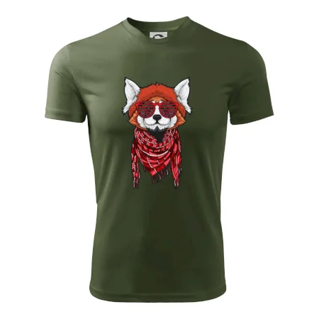 Červená panda hipster