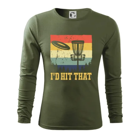 Disc golf player retro vintage