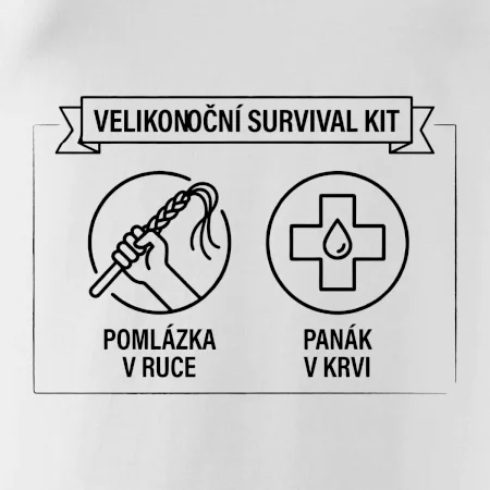 Velikonoční survival kit Pomlázka v ruce, panák v krvi