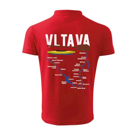 Mapa řeky Vltavy