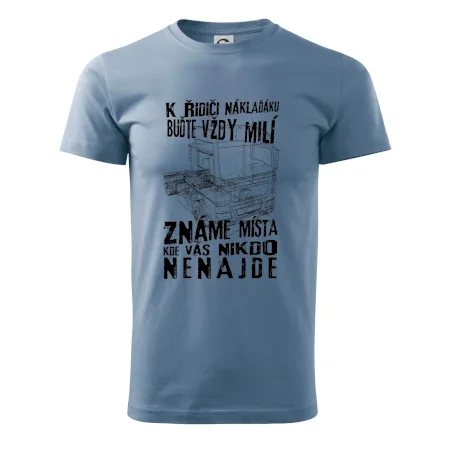 K řidiči náklaďáku buďte vždy milý