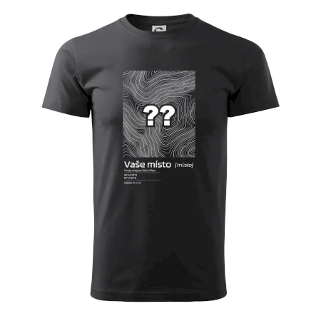 Vaše místo - vrstevnice v obdélníku