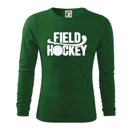 Field hockey míček a nápis