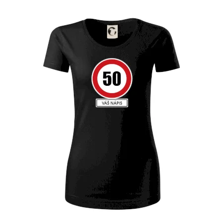 Dopravní značka - rychlost 50 - váš nápis