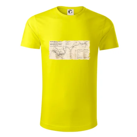 Mapa Báňské dráhy z Moravské Ostravy do Doubravy