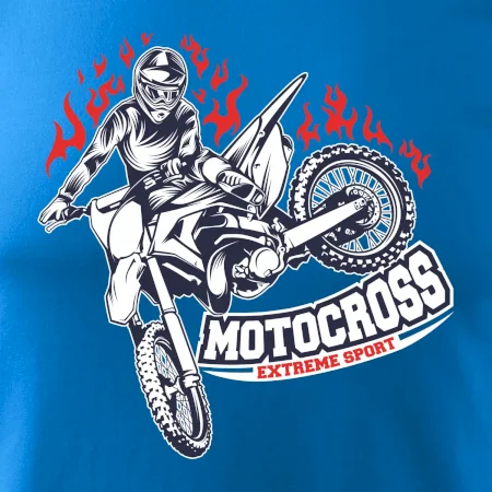 Motocross extreme sport fire