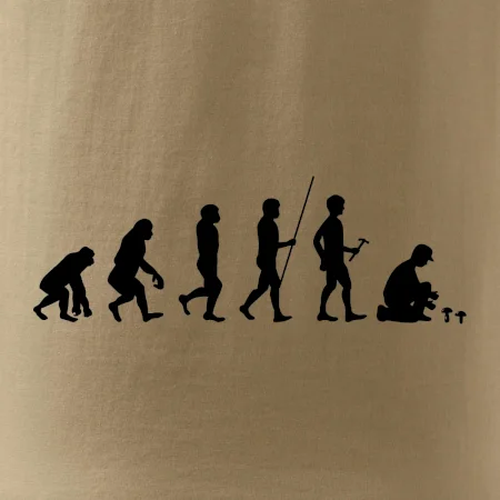 Evoluce houbař muž
