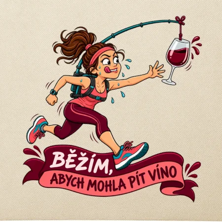 Běžím abych mohla pít víno