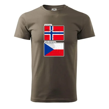 Norská a česká vlajka