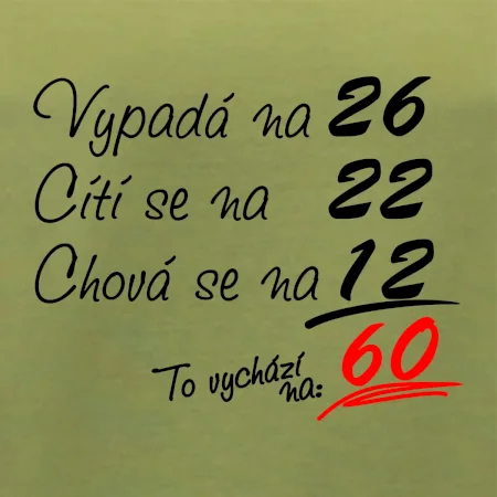 Vypadá, cítí se, chová se - 60 let