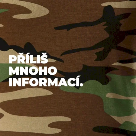 PŘÍLIŠ MNOHO INFORMACÍ.