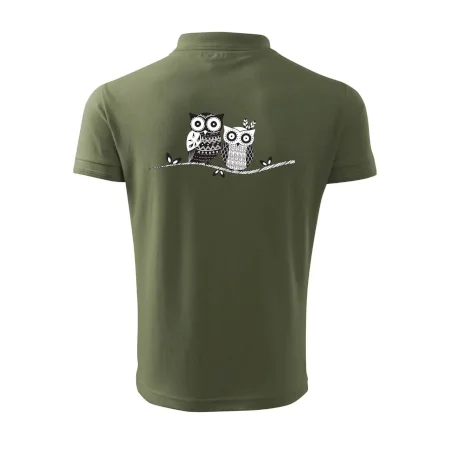 Dvě sovy abstraktní