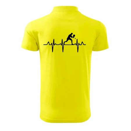 EKG stolní tenista stojící