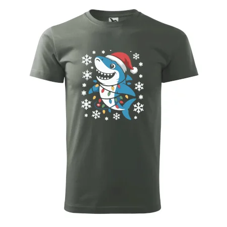 Vánoční žralok a vločky