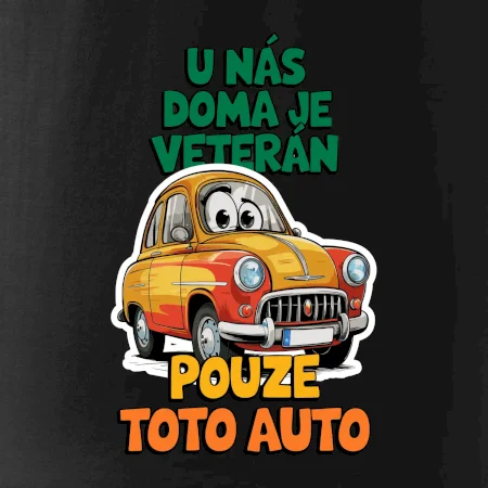 U nás doma je veterán pouze toto auto barevný nápis